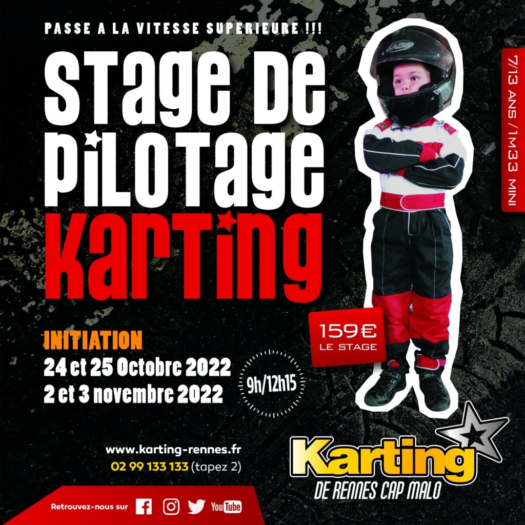 Stage Karting rennes OCTOBRE NOVEMBRE 2022