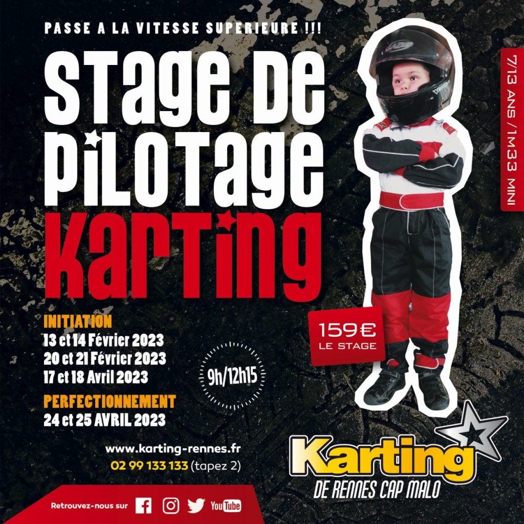 Stage karting kids,rennes 2023