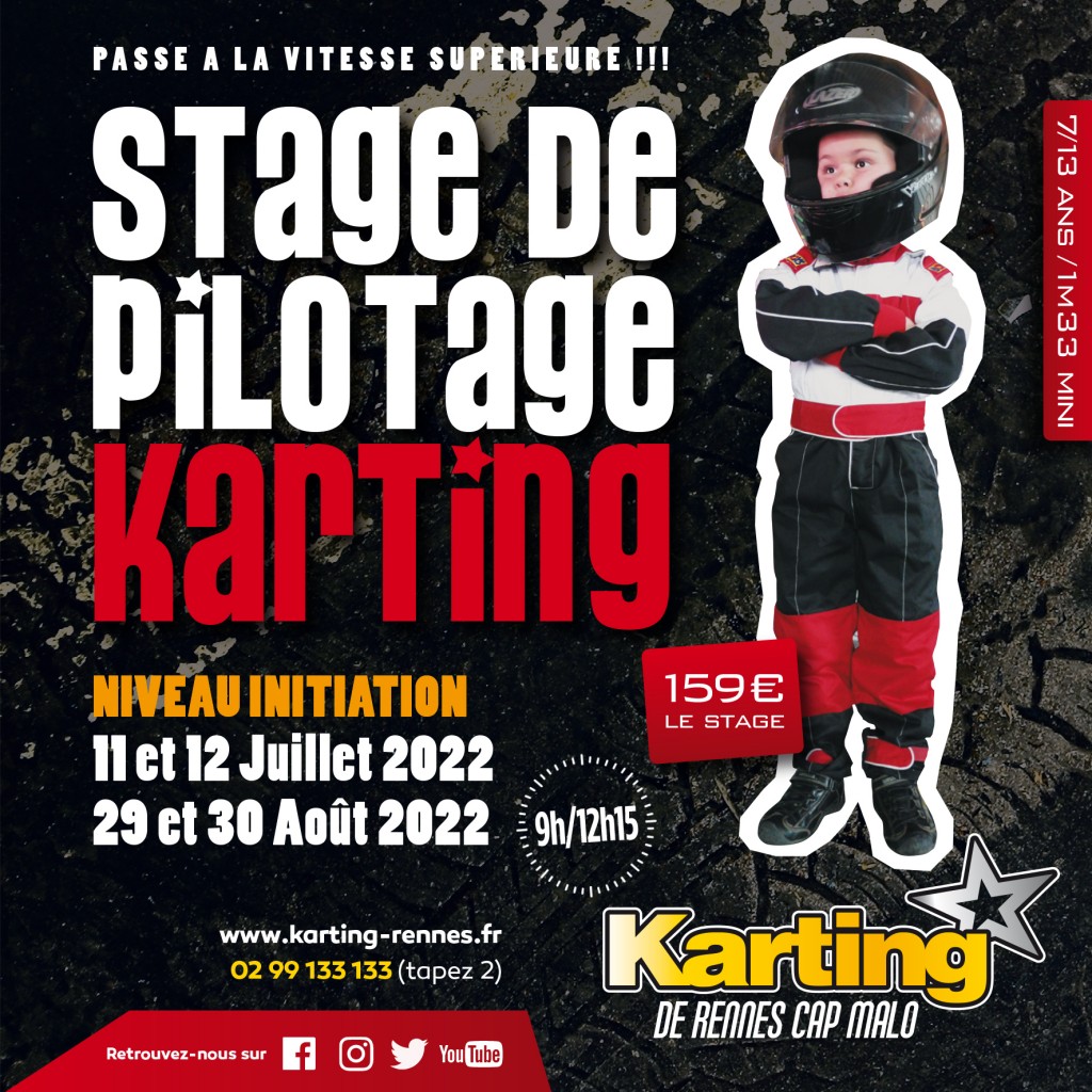 Stage pilotage karting été 2022