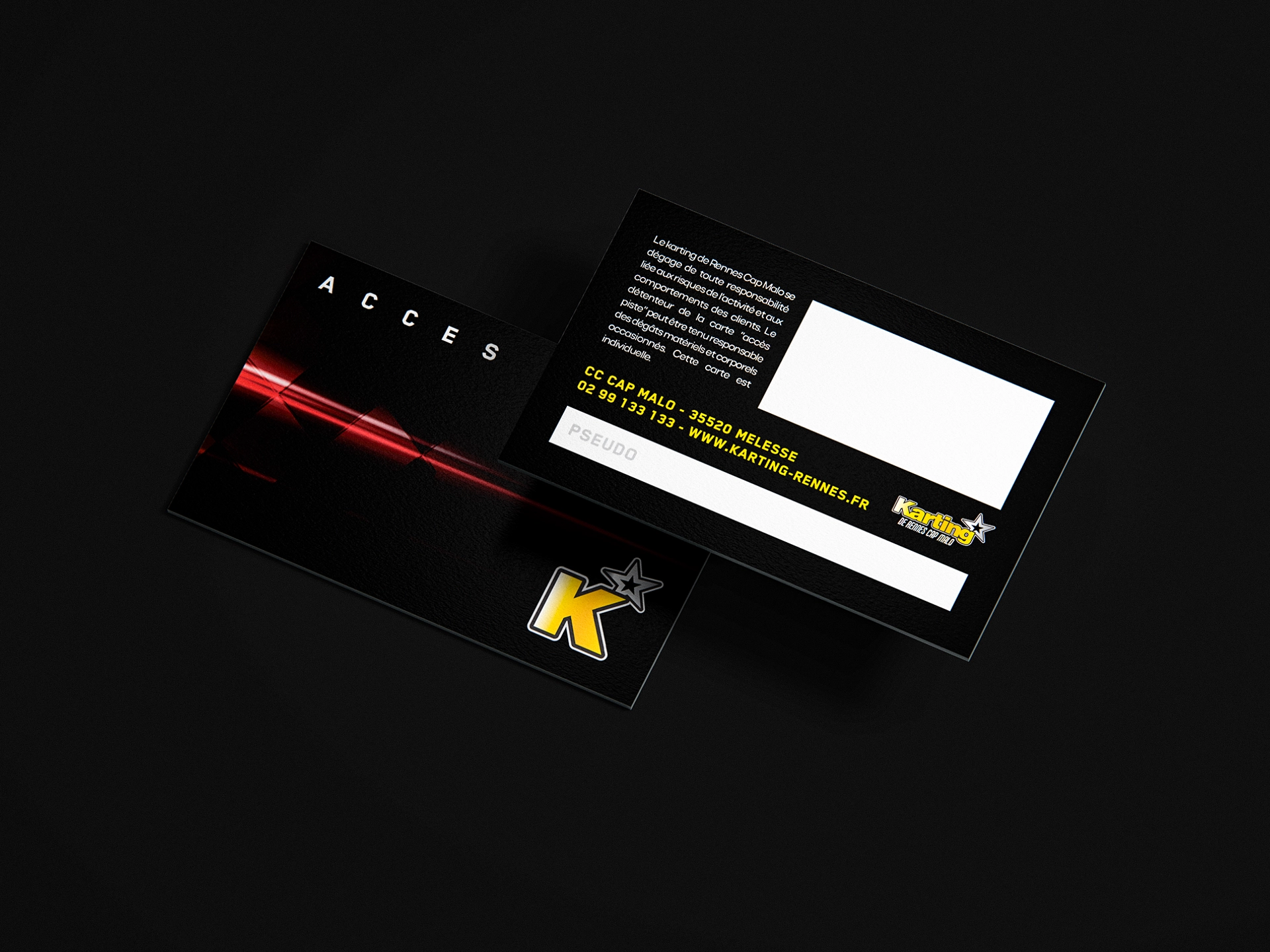 carte de membre -karting de rennes -cap-malo