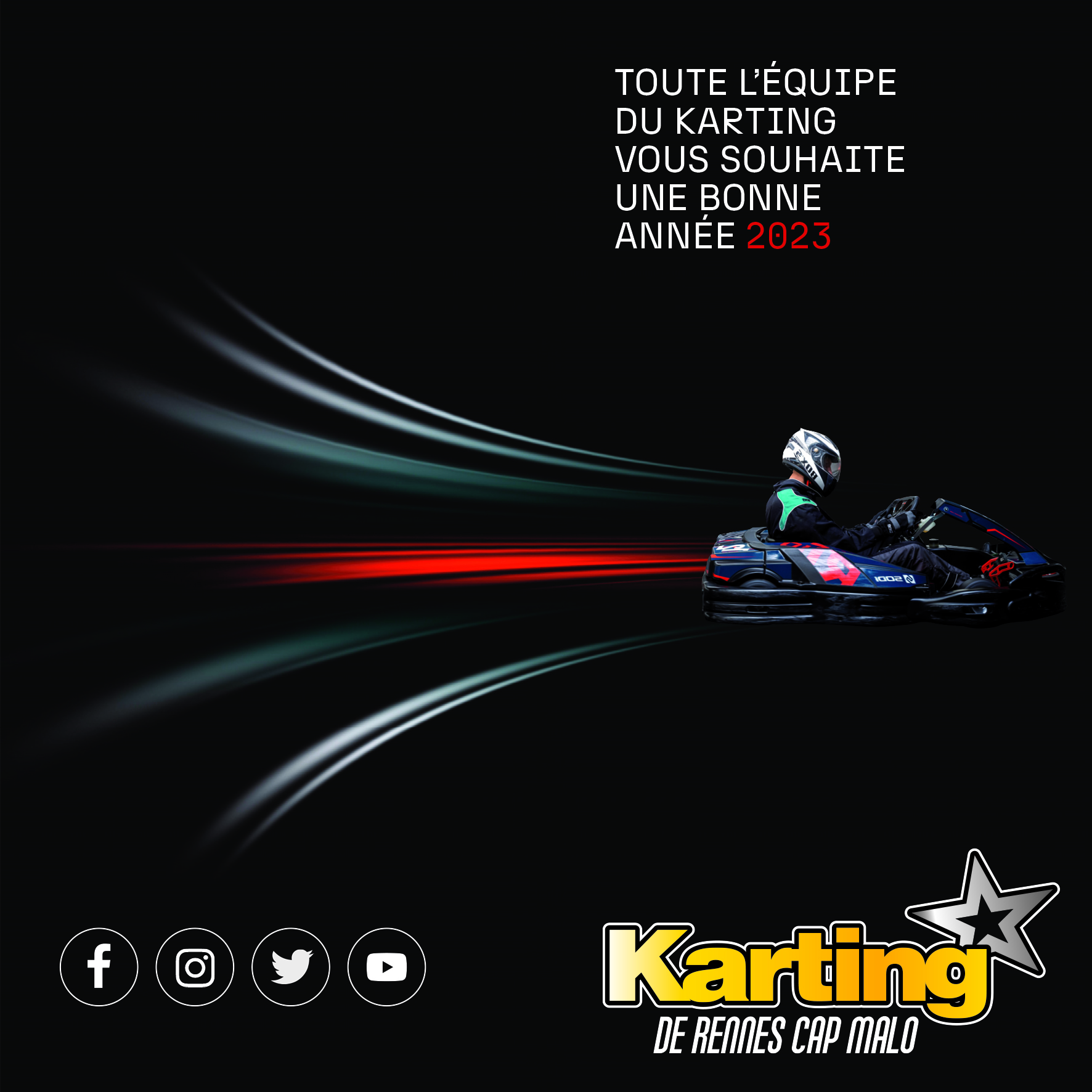 Bonne année - Karting de Rennes -cap malo 2023
